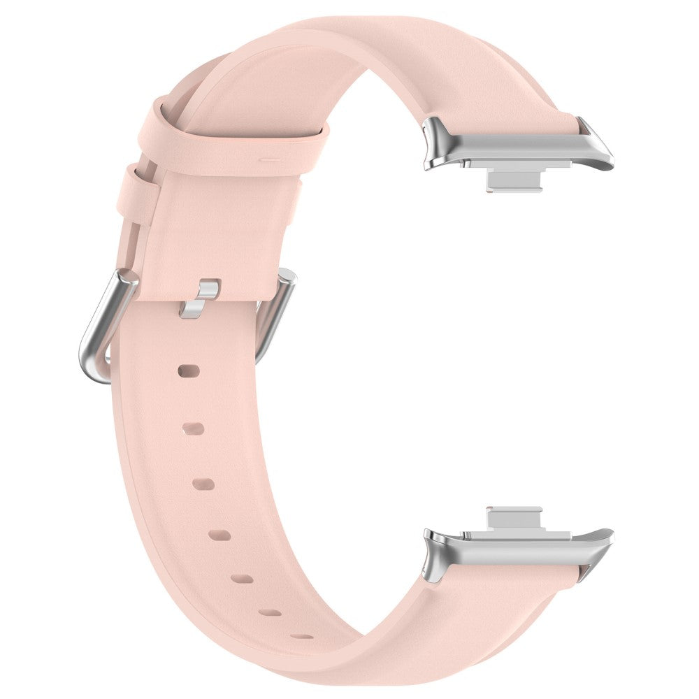 Mega Fed Ægte Læder Rem passer til Xiaomi Smart Band 8 Pro - Pink#serie_3