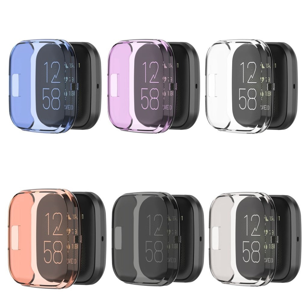 Meget Flot Fitbit Versa 2 Silikone Cover - Sort#serie_1