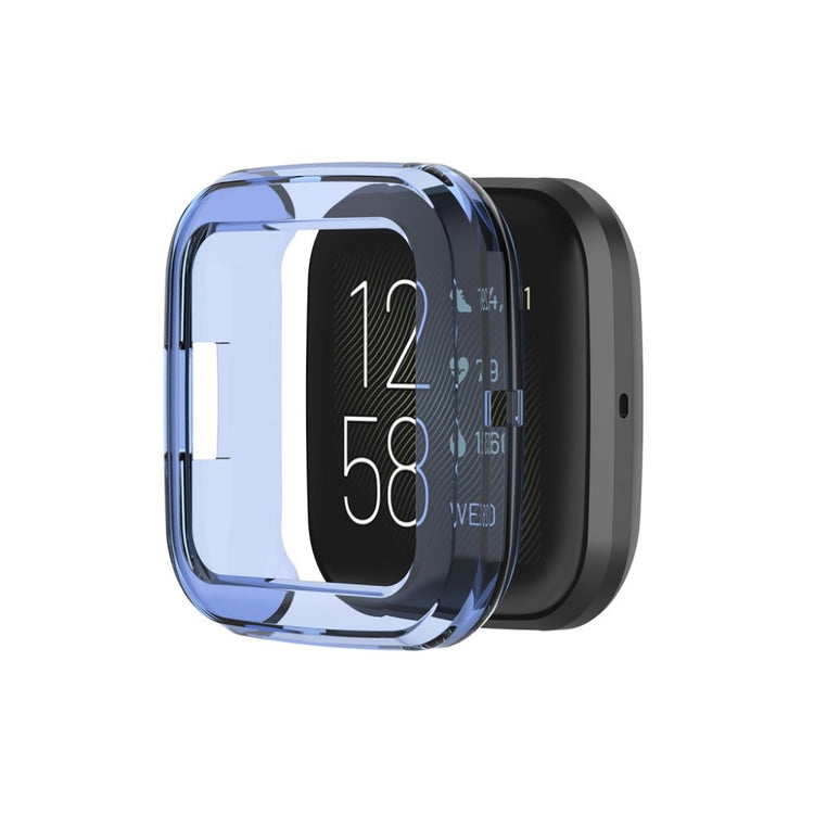 Super Godt Fitbit Versa 2 Silikone Cover - Blå#serie_5