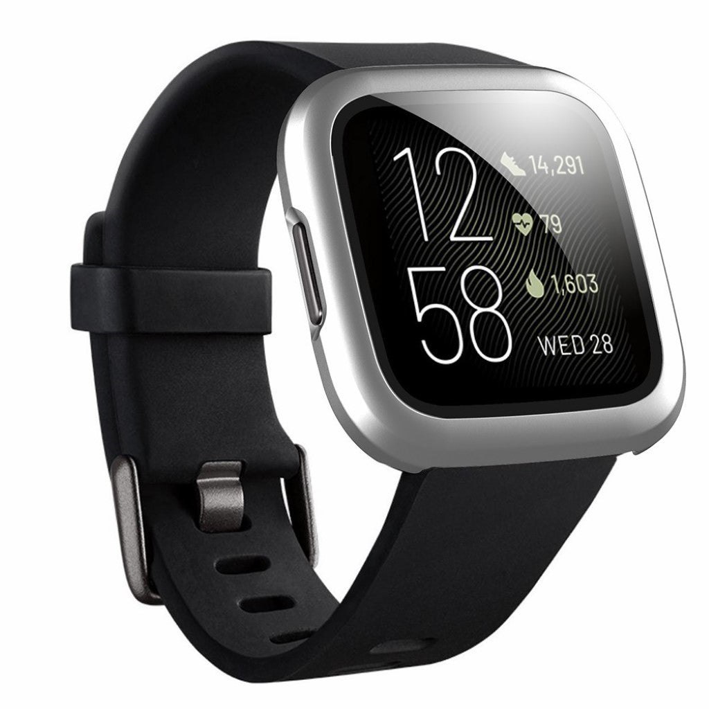 Fint Fitbit Versa 2 Plastik Cover - Sølv#serie_6