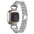 Fitbit Sense 1 / Fitbit Versa 3 Metaal En Strass Universeel Bandje