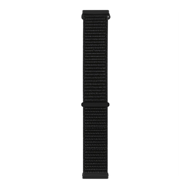 Flot Nylon Universal Rem passer til Fitbit Sense 1 / Fitbit Versa 3 - Sort#serie_21