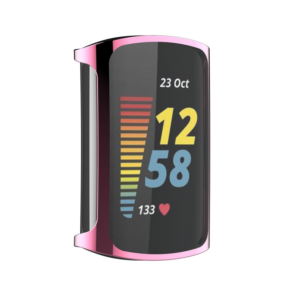 Fed Silikone Cover til Fitbit Charge 5 - Pink#serie_3
