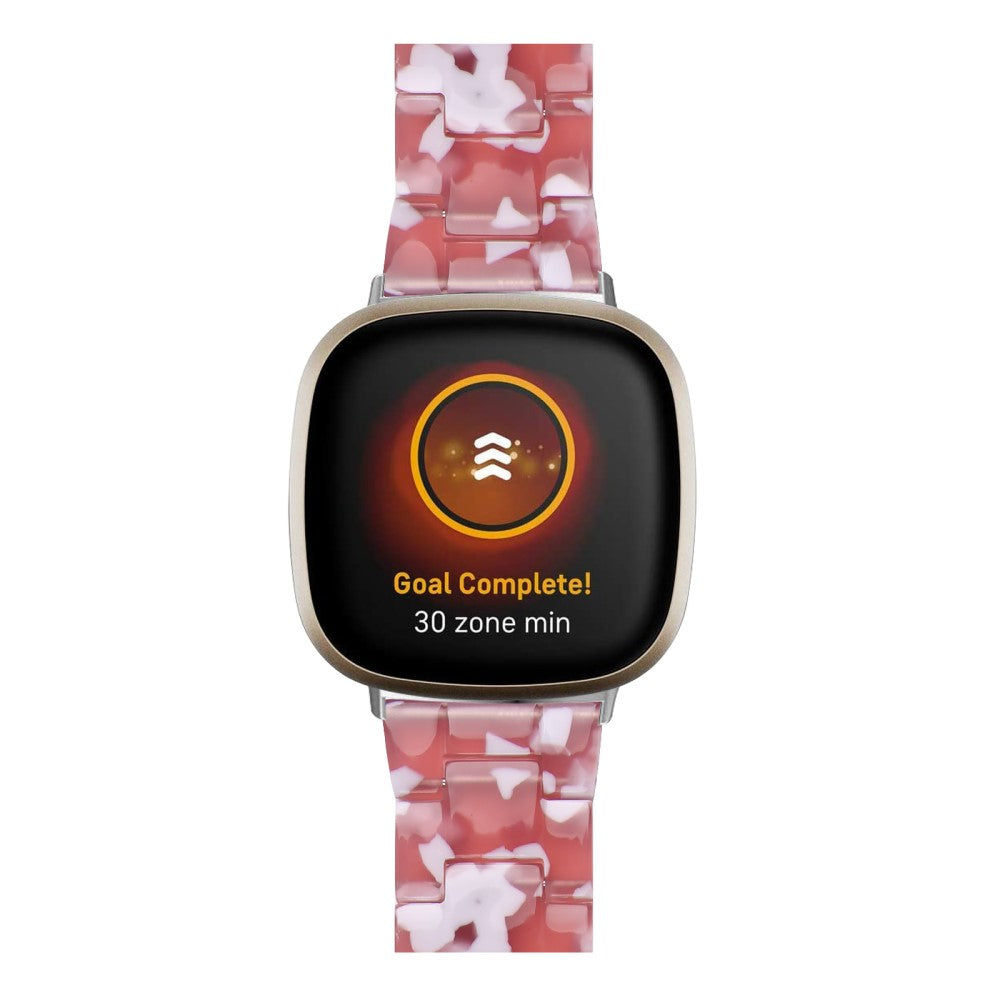 Fint Plastik Universal Rem passer til Fitbit Sense 2 / Fitbit Versa 4 - Rød#serie_4