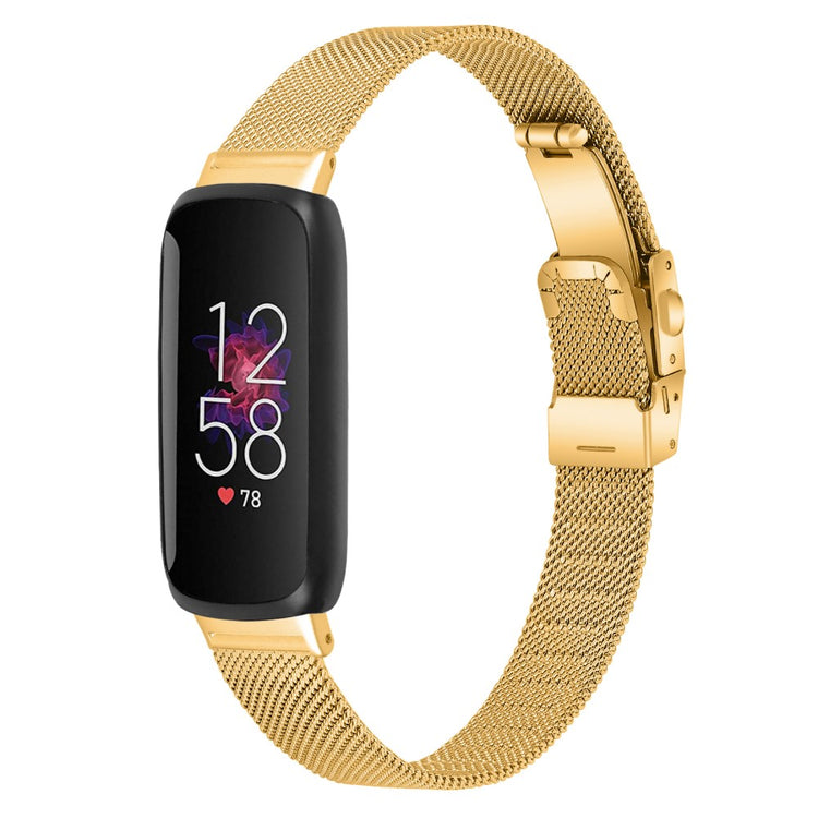 Mega Fantastisk Metal Rem passer til Fitbit Inspire 3 - Guld#serie_1