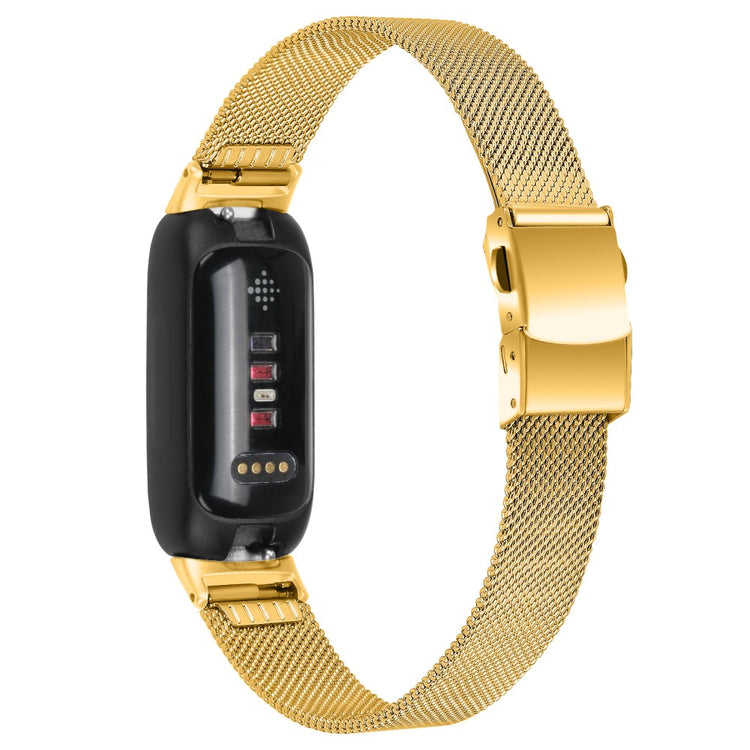 Mega Fantastisk Metal Rem passer til Fitbit Inspire 3 - Guld#serie_1