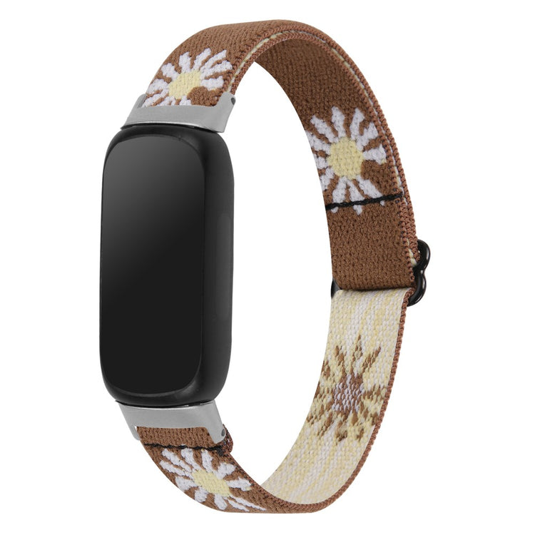 Skøn Nylon Rem passer til Fitbit Inspire 3 - Brun#serie_16