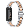 Fitbit Inspire 3 stainless steel bead style strap - Silver / Black