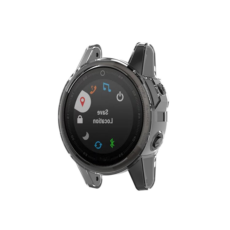 Super Fed Silikone Cover til Garmin Fenix 5S / Garmin Fenix 5S Plus - Gennemsigtig#serie_2