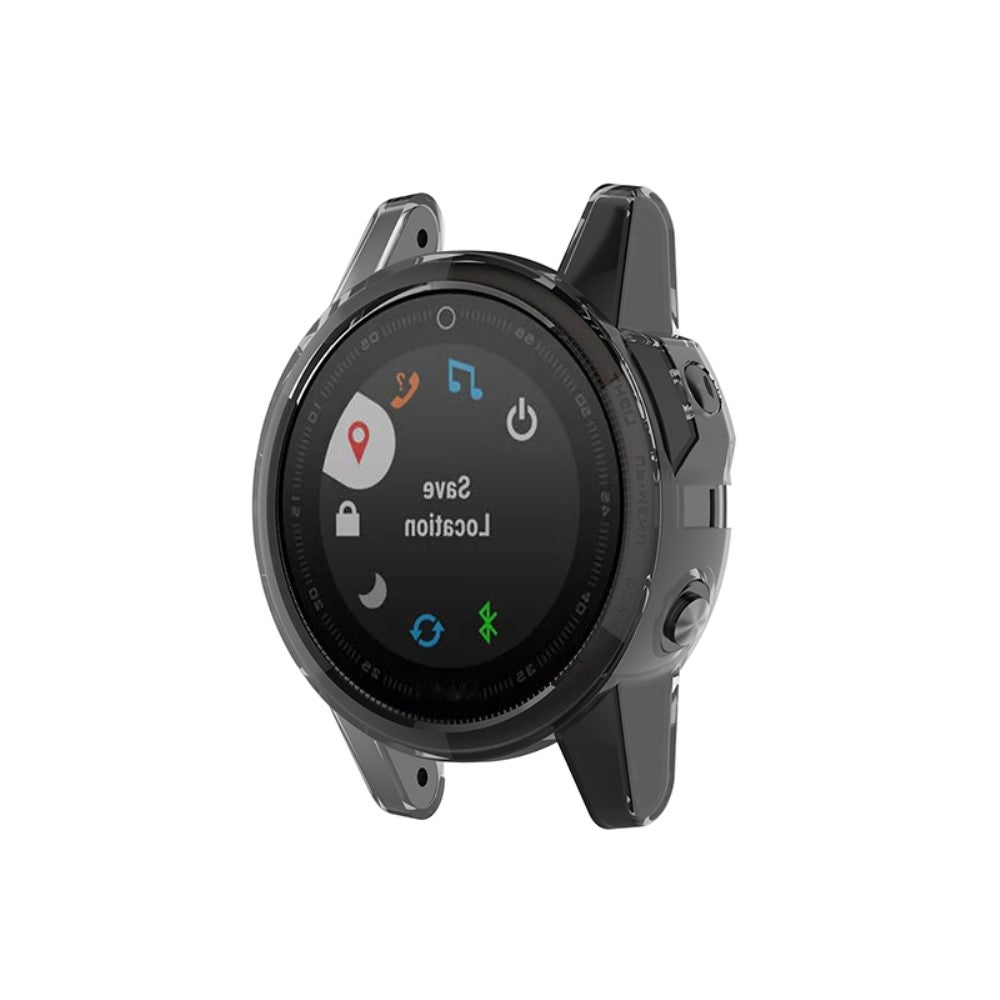 Super Fed Silikone Cover til Garmin Fenix 5S / Garmin Fenix 5S Plus - Sort#serie_4