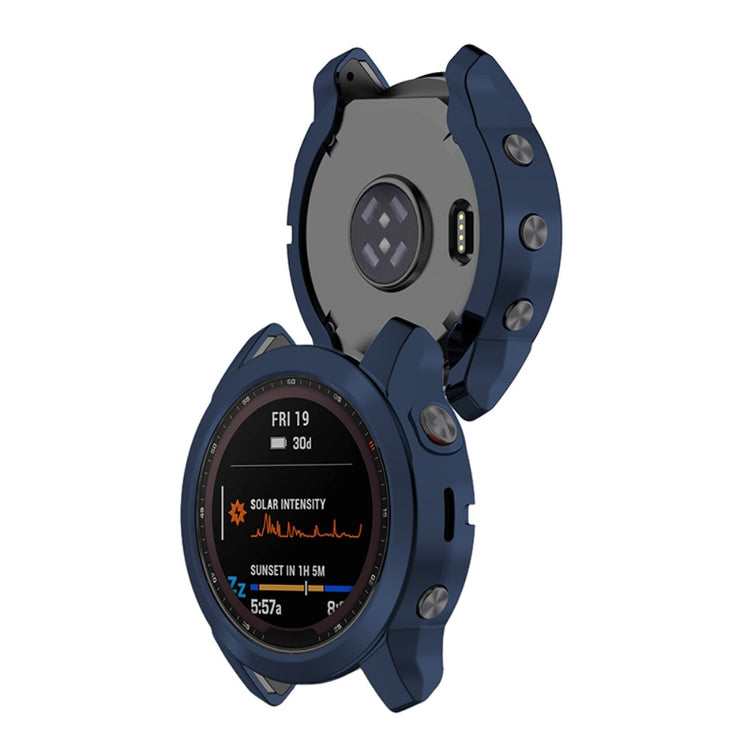 Vildt Godt Silikone Cover til Garmin Fenix 7S - Blå#serie_4