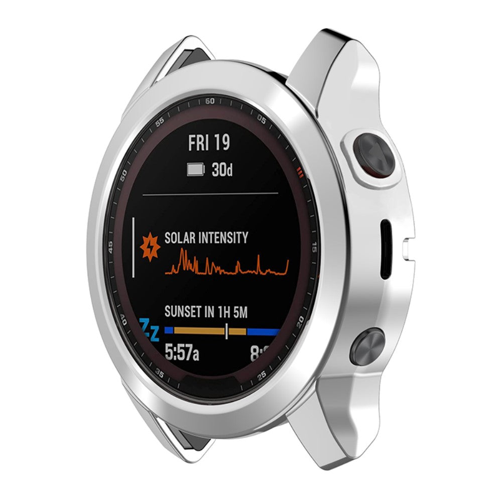 Vildt Godt Silikone Cover til Garmin Fenix 7S - Sølv#serie_5