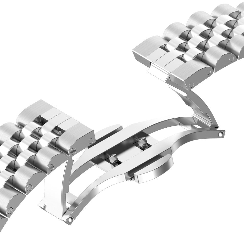 Meget Pænt Metal Universal Rem passer til Garmin Smartwatch - Sølv#serie_020