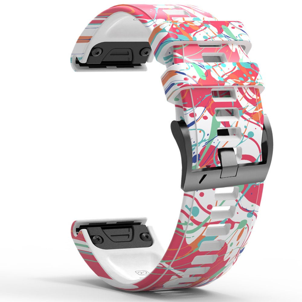 Mega Pænt Silikone Universal Rem passer til Smartwatch - Pink#serie_1