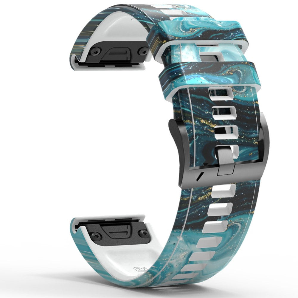 Mega Pænt Silikone Universal Rem passer til Smartwatch - Blå#serie_3