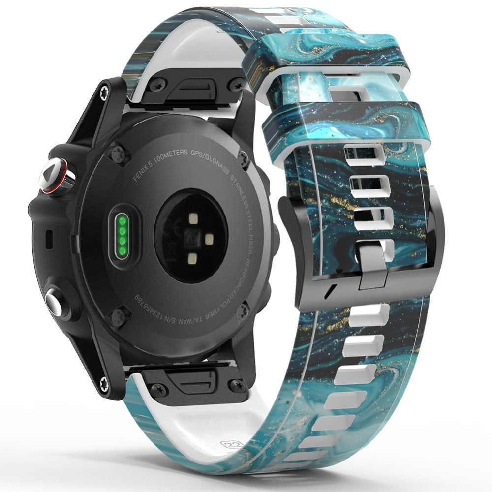Mega Pænt Silikone Universal Rem passer til Smartwatch - Blå#serie_3