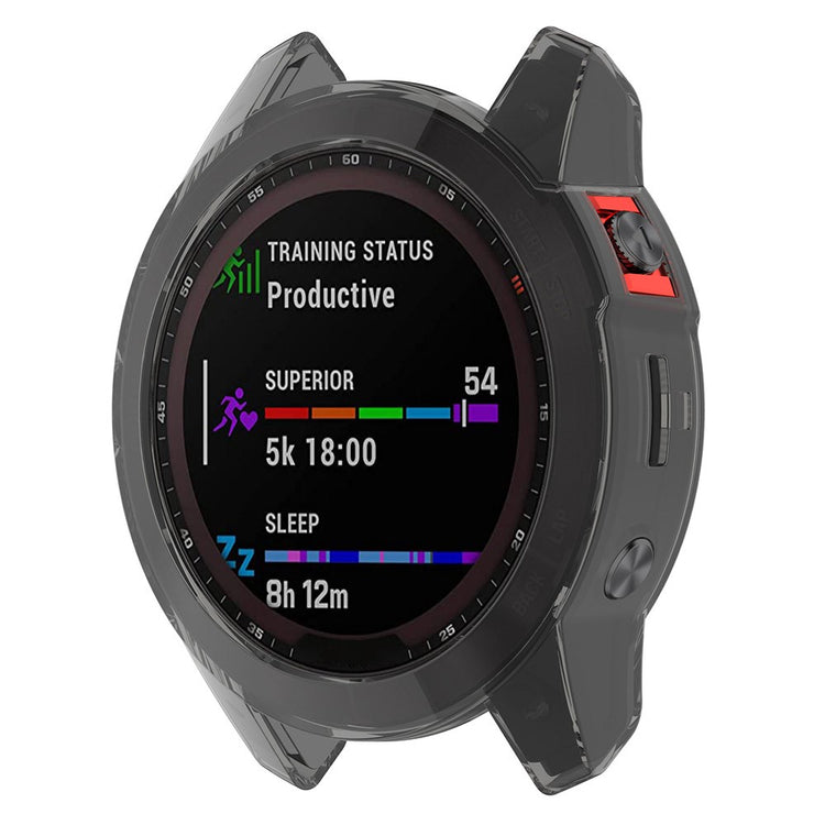 Rigtigt Flot Silikone Cover til Garmin Epix Gen 2 - Sort#serie_3