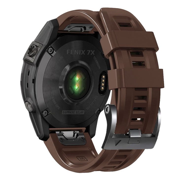 Super Skøn Silikone Universal Rem passer til Smartwatch - Brun#serie_14