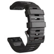 26mm simple stripe silicone strap with black buckle for Garmin watch