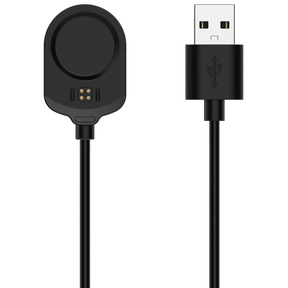 100cm USB Ladestation passer til Garmin Smartwatch - Sort#serie_2