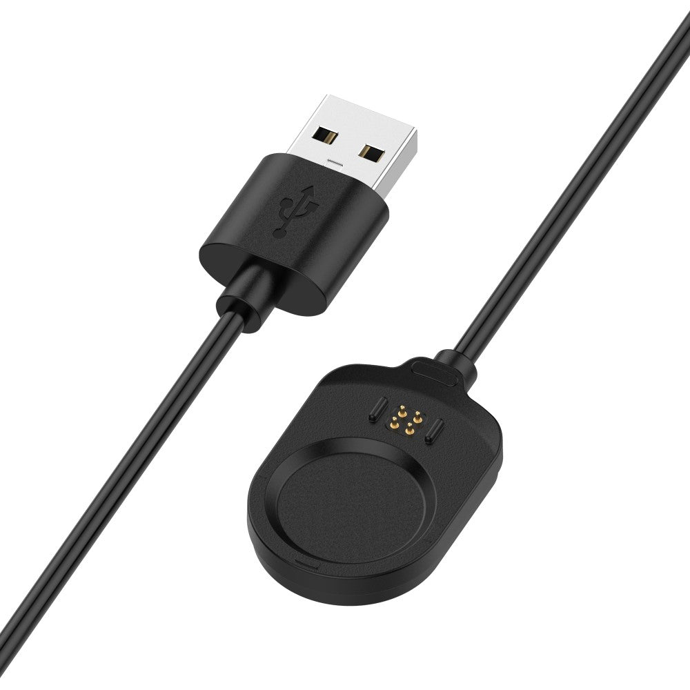 100cm USB Ladestation passer til Garmin Smartwatch - Sort#serie_2