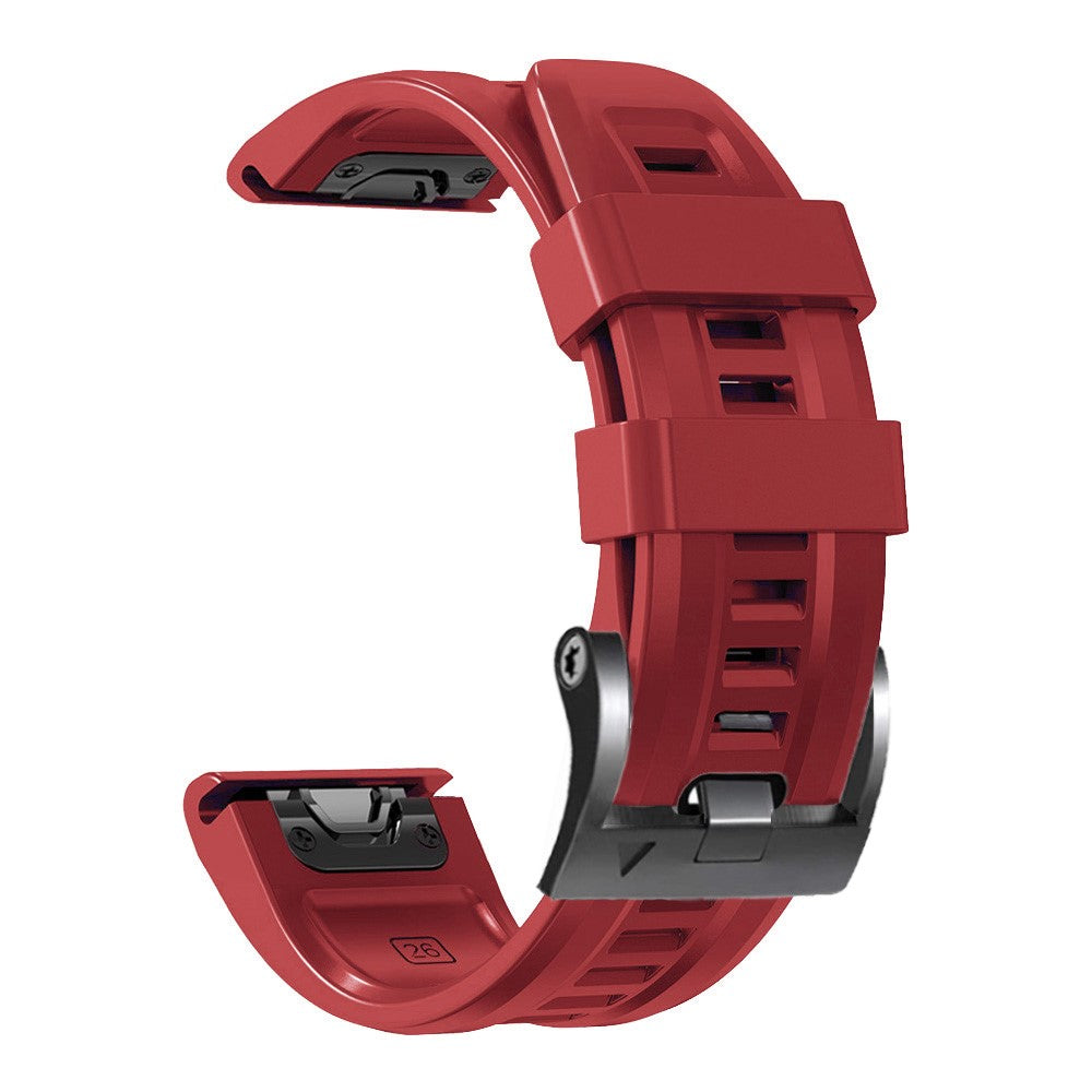 Super Holdbart Silikone Universal Rem passer til Smartwatch - Rød#serie_6