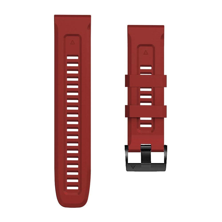 Super Holdbart Silikone Universal Rem passer til Smartwatch - Rød#serie_6