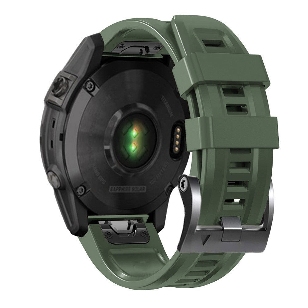 Super Holdbart Silikone Universal Rem passer til Smartwatch - Grøn#serie_8