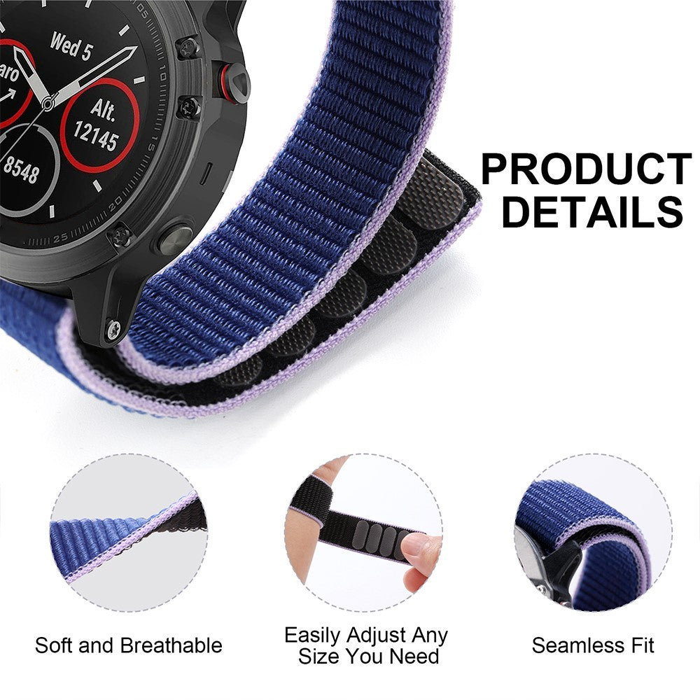 Vildt Sejt Nylon Universal Rem passer til Smartwatch - Flerfarvet#serie_3