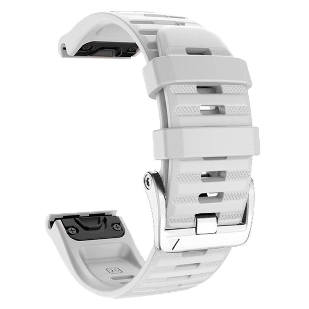 Helt Vildt Flot Silikone Universal Rem passer til Smartwatch - Hvid#serie_9