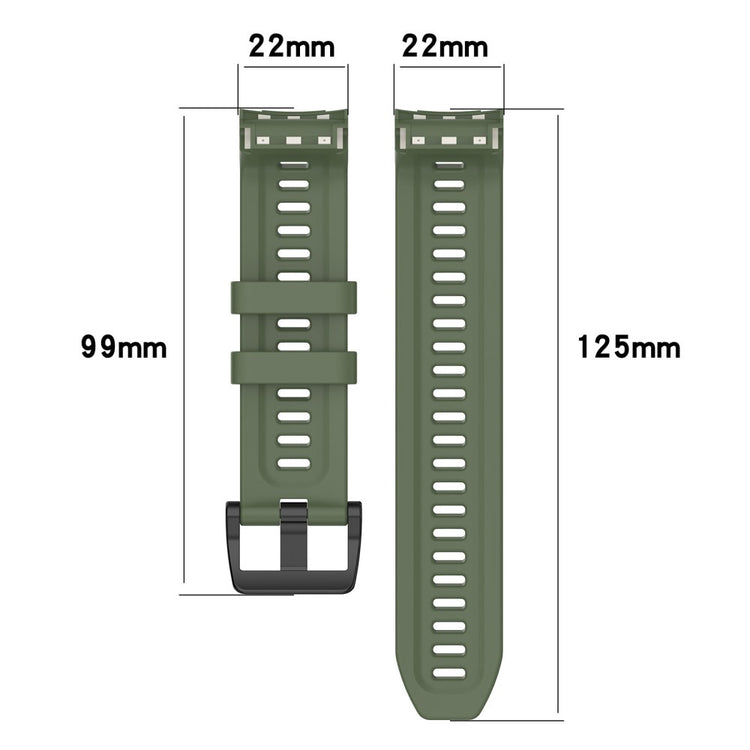 Metal Og Silikone Universal Rem passer til Garmin Approach S70 (47mm) / Garmin Approach S70 Series - Grøn#serie_4