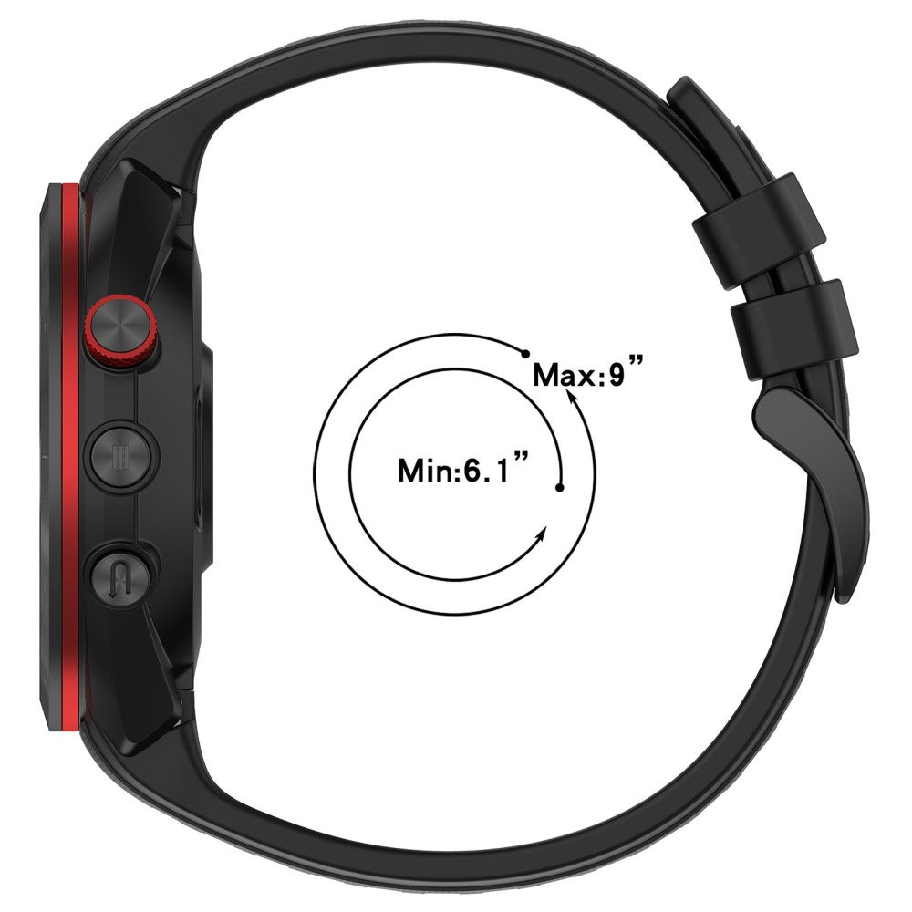 Metal Og Silikone Universal Rem passer til Garmin Approach S70 (47mm) / Garmin Approach S70 Series - Sølv#serie_8