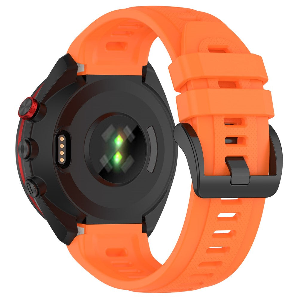 Metal Og Silikone Universal Rem passer til Garmin Approach S70 (47mm) / Garmin Approach S70 Series - Orange#serie_9