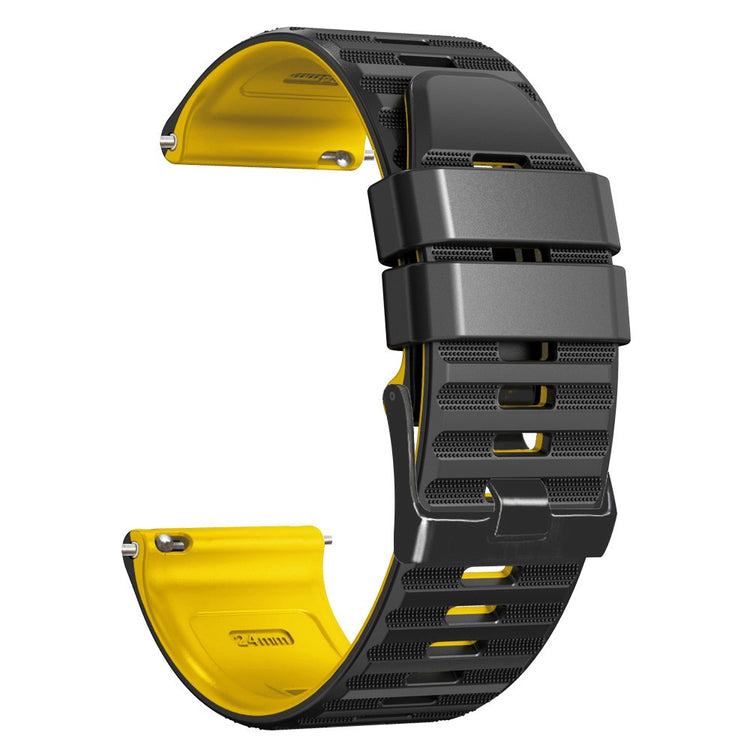 Helt Vildt Nydelig Silikone Universal Rem passer til Smartwatch - Gul#serie_10