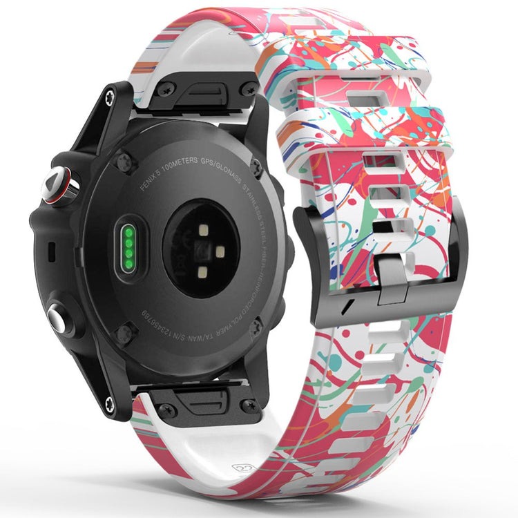 Smuk Silikone Universal Rem passer til Smartwatch - Pink#serie_2