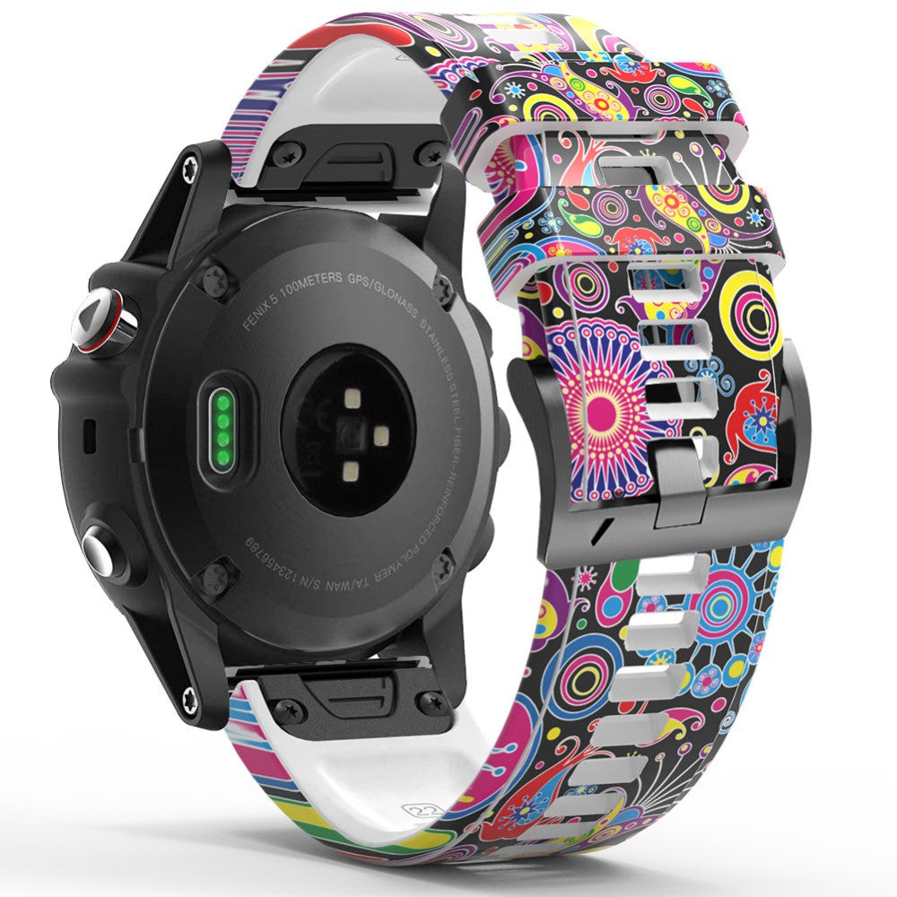 Smuk Silikone Universal Rem passer til Smartwatch - Flerfarvet#serie_6
