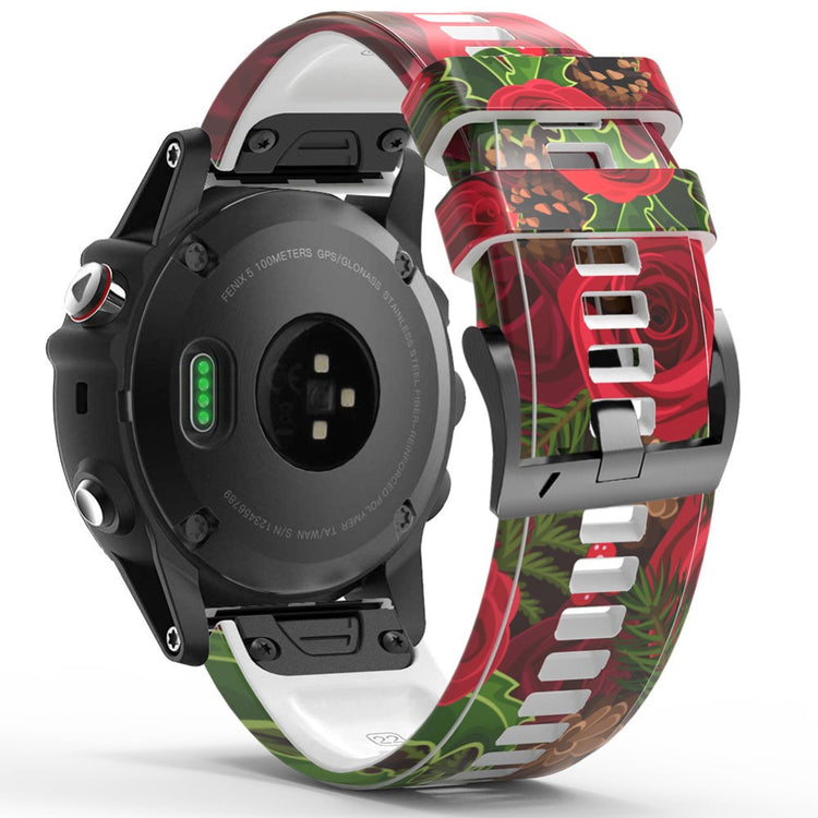 Smuk Silikone Universal Rem passer til Smartwatch - Rød#serie_8