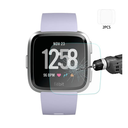 Fitbit Versa Hærdet Glas Skærmbeskytter - Gennemsigtig#serie_612