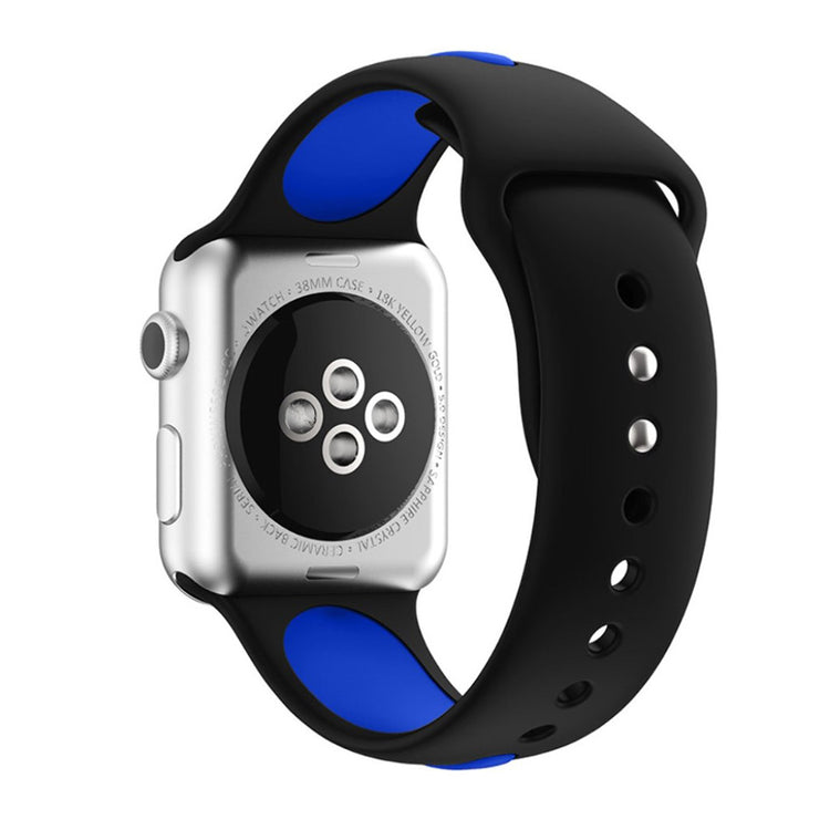 Blå Apple Watch Series 1-3 42mm Silikone Urrem#serie_9