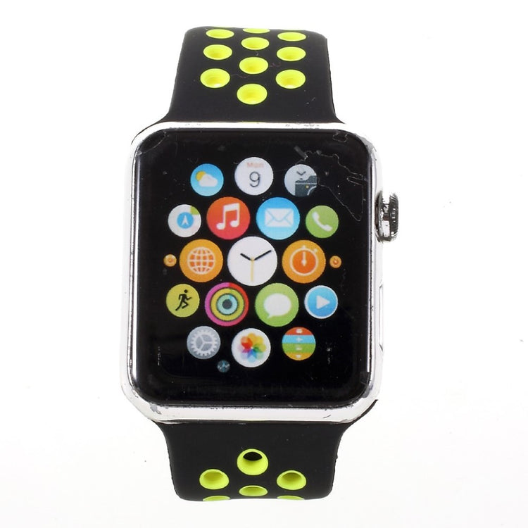 Helt vildt rart Apple Watch Series 1-3 42mm Silikone Rem - Gul#serie_7