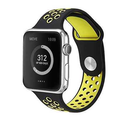 Super skøn Apple Watch Series 1-3 38mm Silikone Rem - Grøn#serie_1