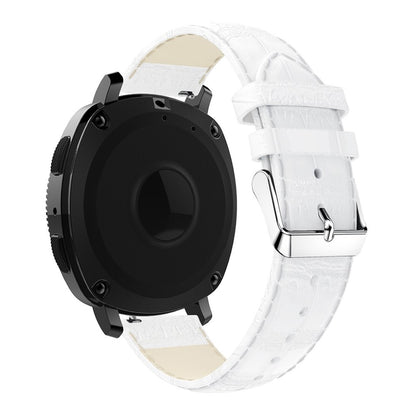 Vildt nydelig Samsung Gear Sport Ægte læder Rem - Hvid#serie_4
