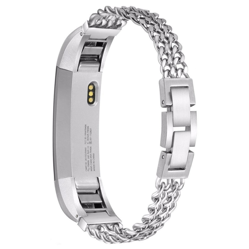 Mega nydelig Fitbit Alta HR Metal Rem - Sølv#serie_2
