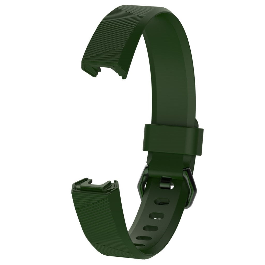 Rigtigt nydelig Fitbit Alta HR Silikone Rem - Grøn#serie_6