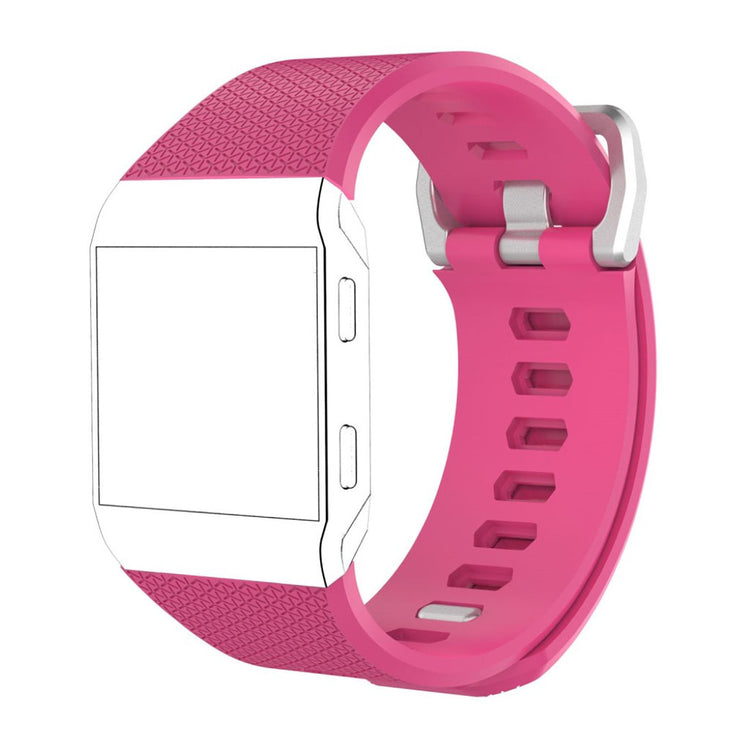 Super kønt Fitbit Ionic Silikone Rem - Pink#serie_7