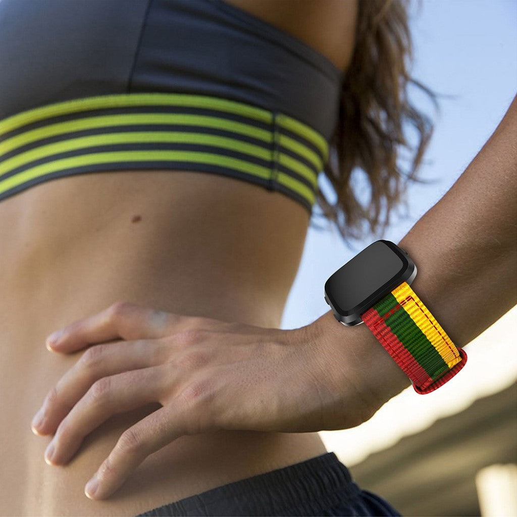 Nydelig Fitbit Versa Nylon Rem - Flerfarvet#serie_3