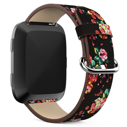 Vildt rart Fitbit Versa Ægte læder Rem - Flerfarvet#serie_2