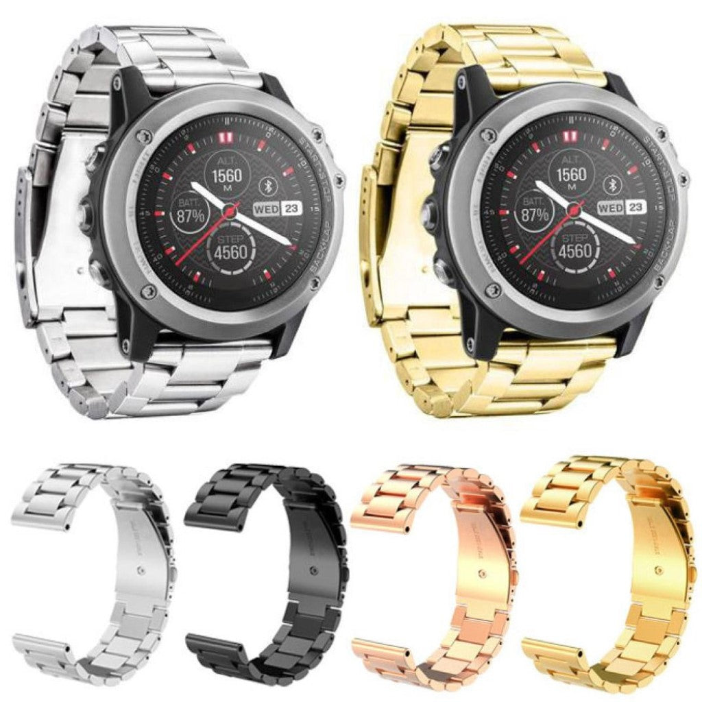 Mega cool Garmin Fenix 3 Metal Rem - Sølv#serie_2