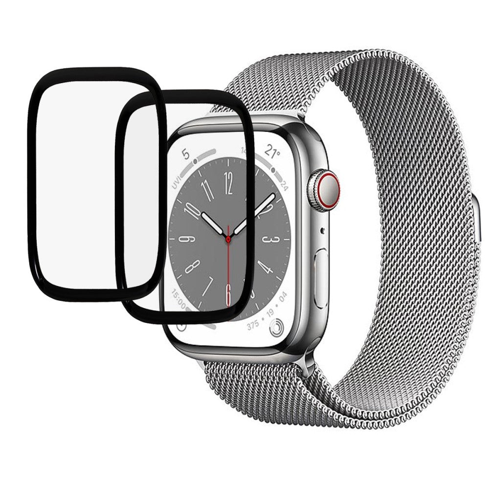 2stk Apple Watch Series 8 (41mm) / Apple Watch Series 7 41mm Plastik  HD Skærmbeskytter - Gennemsigtig#serie_585