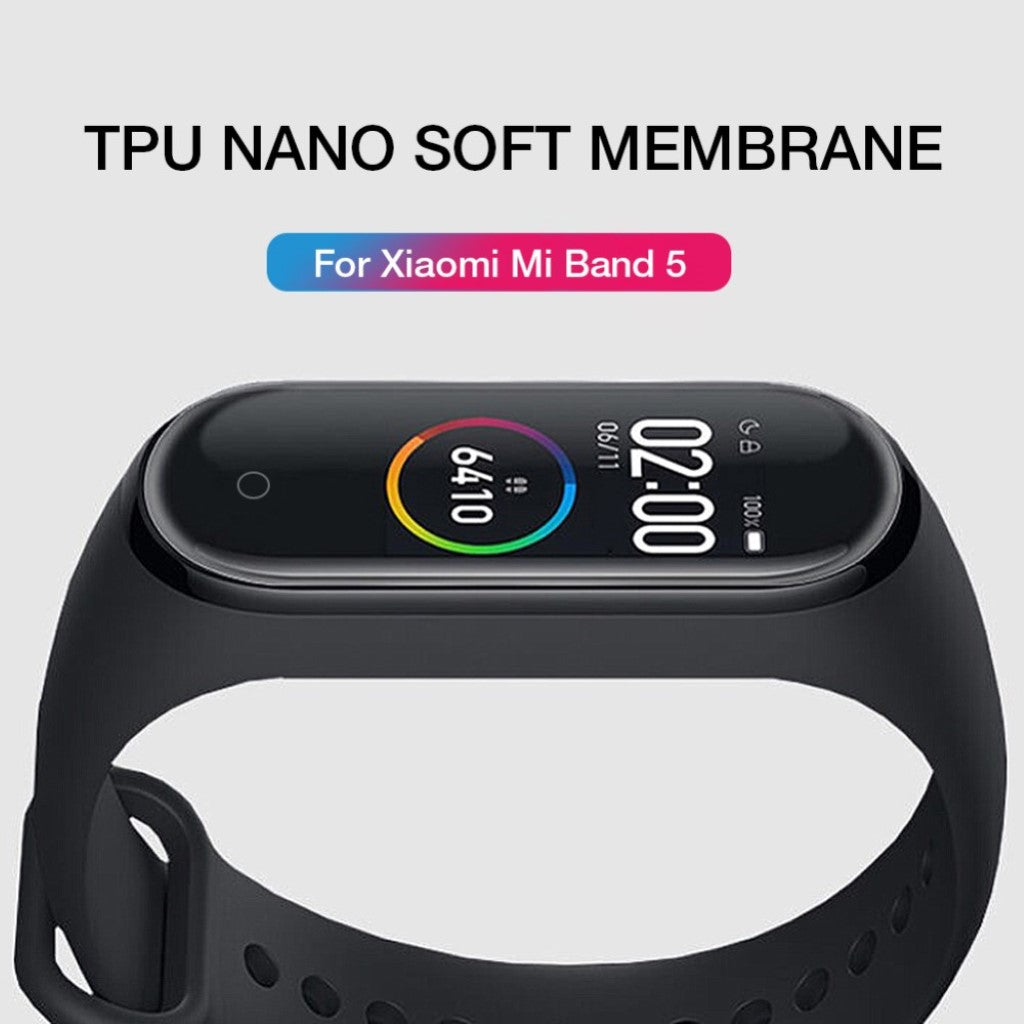 Xiaomi Mi Band 5 Plastik Skærmbeskytter - Gennemsigtig#serie_1